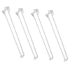 MEETWARM 16" Foldable Hairpin Legs, Black Metal Folding Table Legs, DIY Furniture Legs For Coffee End Tables Side Table Laptop Table Mini Desk, With Rubber Pads & Screws, Set Of 4 - Thumbnail Image 2