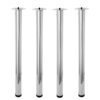 MEETWARM 28 Inch Tall Height Adjustable Metal Office Table Legs, 50mm Diameter, Kitchen Dinner Desk Furniture Leg Set, Set Of 4 - Thumbnail Image 2