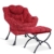 Red With Ottoman