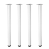 MEETWARM 28 Inch Tall Height Adjustable Metal Office Table Legs, 50mm Diameter, Kitchen Dinner Desk Furniture Leg Set, Set Of 4 - Thumbnail Image 3