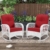 White Wicker/Red Cushions