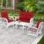 White Wicker/Red Cushions