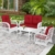 White Wicker/Red Cushions