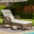 Brown Wicker/Beige Cushion