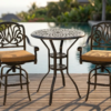 Meetwarm patio bar sets under $500, Meetwarm patio bar sets, budget-friendly outdoor bar furniture, cast aluminum patio furniture, swivel bar stools, cheap outdoor bar sets, all-weather patio bistro sets.