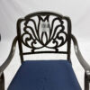 Outdoor 9-Piece Patio Dining Set, All-Weather Cast Aluminum Patio Conversation Set- 8 Cushioned Swivel Rocker, 61" Round Patio Dining Table w/Detachable Lazy Susan/Umbrella Hole, Navy Blue, ASIN#B0H26KBRDX - Thumbnail Image 3