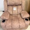 MEETWARM Large Power Lift Electric Recliner Chair with Extended Footrest for Big Tall Man, Overstuffed Wide Recliner with Heat and Massage, 2 Remote Controls/4 Side Pockets/USB Ports(Plush-Brown), ASIN#B0F32RGZGC - Thumbnail Image 1