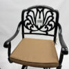 MEETWARM 2 Piece Outdoor Patio Swivel Bar Stools, All-Weather Cast Aluminum Bar Height Bistro Chairs, Outdoor Furniture Bar Dining Chair Set With Cushions For Garden Deck Backyard, ASIN#B0FN3ZLXX7 - Thumbnail Image 2