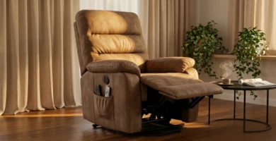 Redefining Weekend Cozy. Power Lift Recline Dual Remotes (Included)*Remotes Included. Power Port On Panel